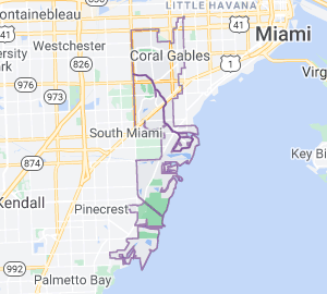 Coral Gables, FL Location Map