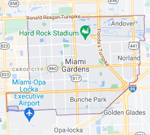 Mapa de ubicación de Miami Garden