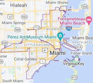 Miami Location Map